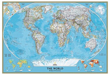 Фотообои 4 листа Карта мира оптом